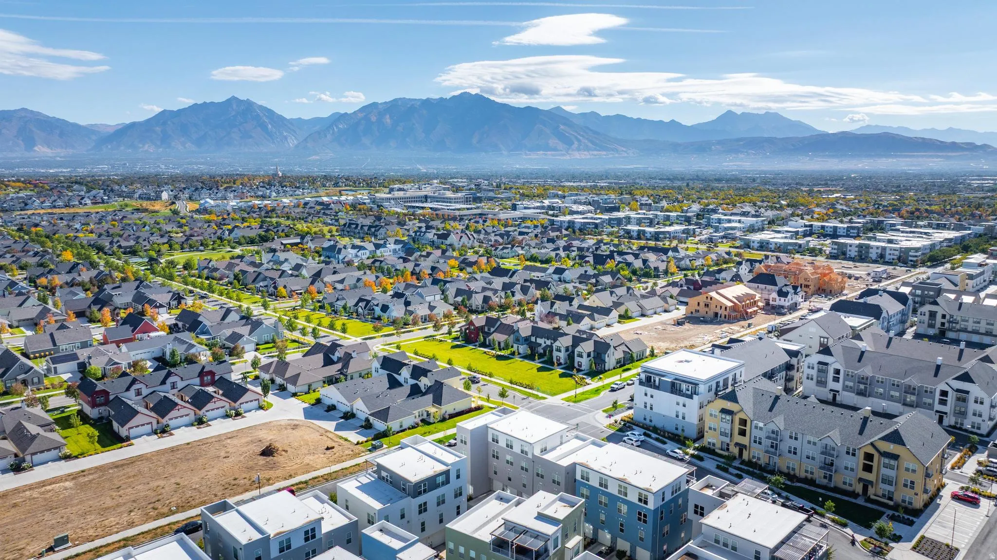 Drone / aerial view of mountains