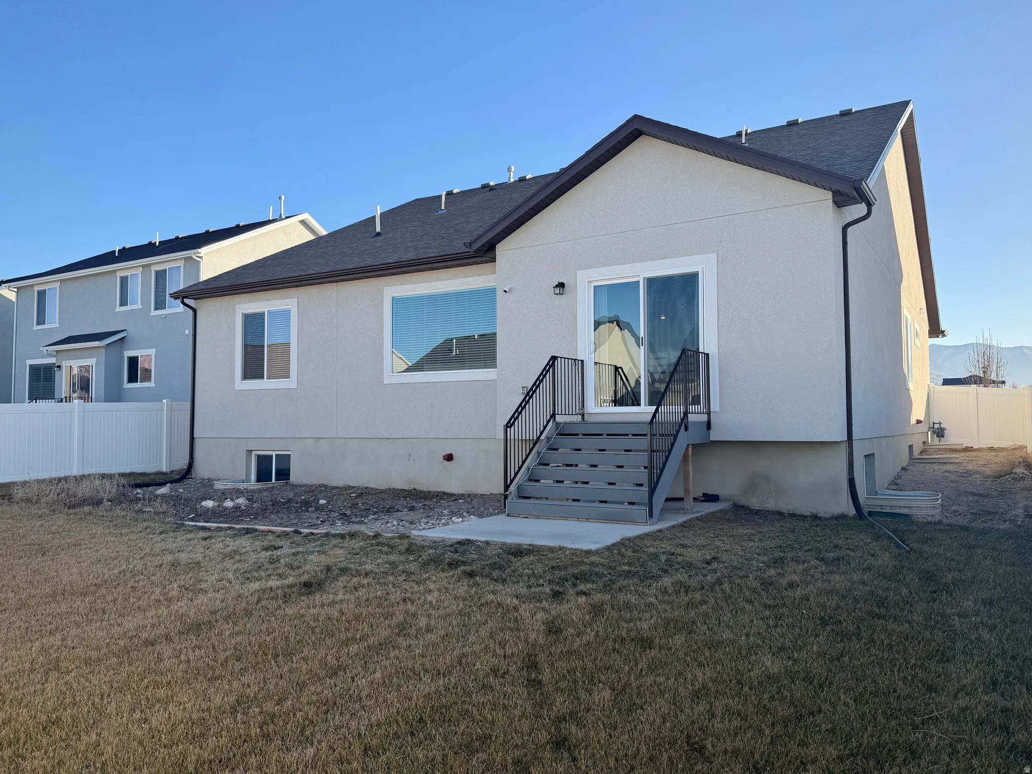 Back of property