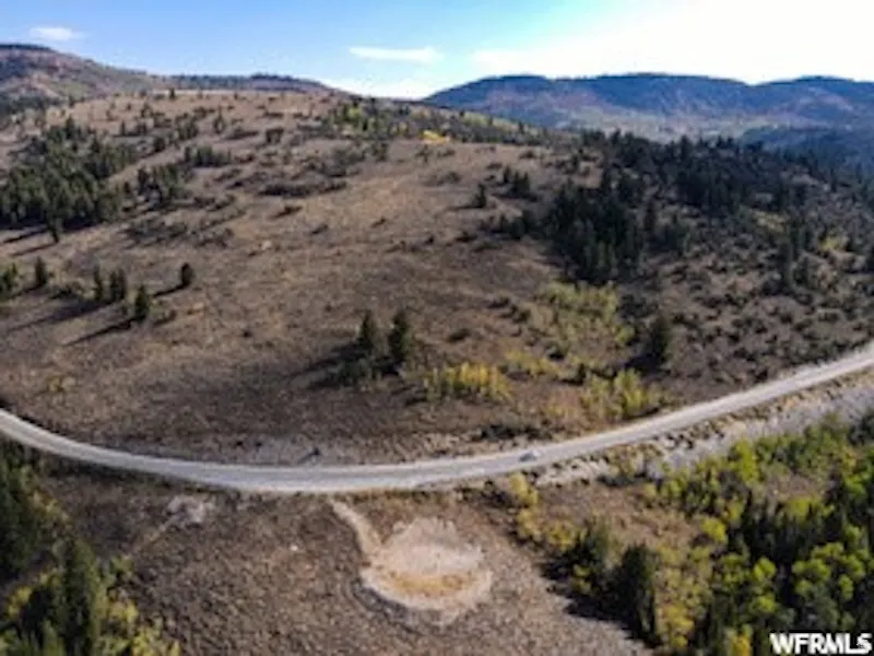 Mountain view with rural landscape