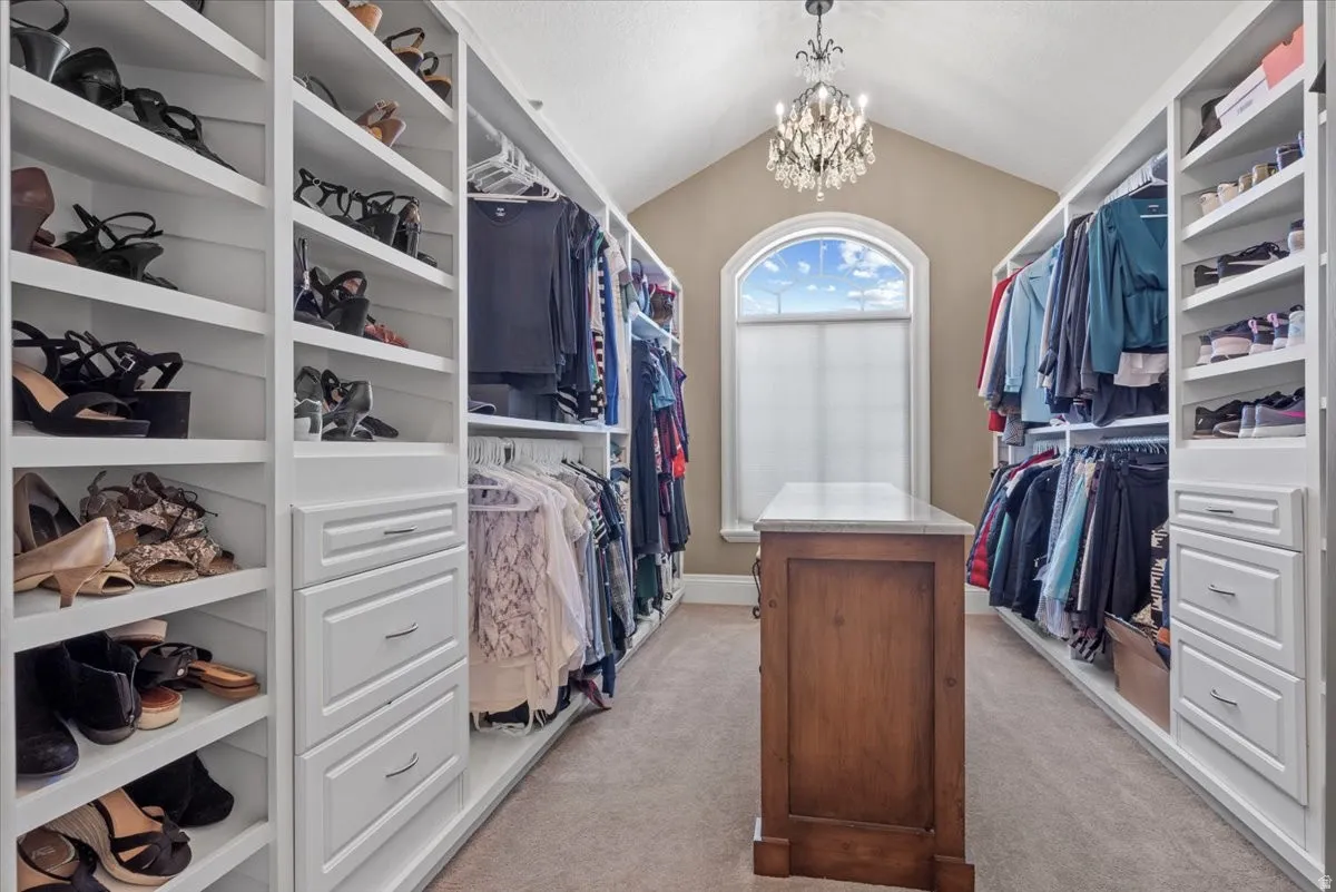Primary Closet with Secondary Laundry