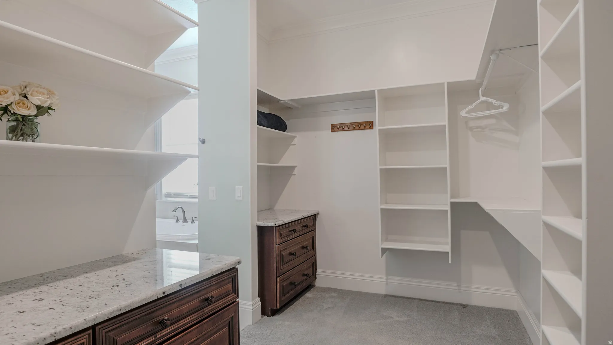 Primary closet