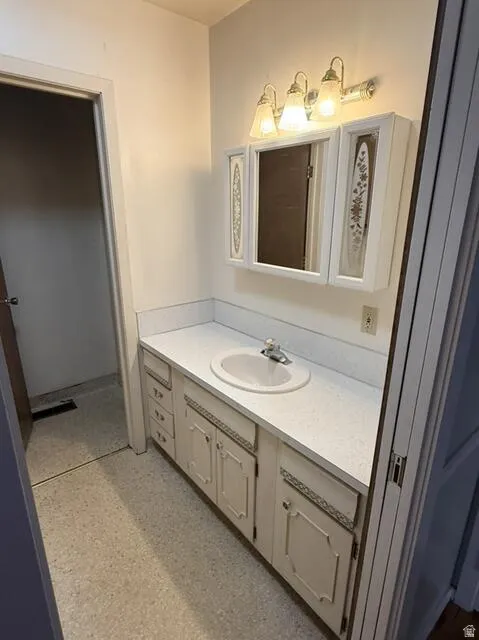 Bathroom featuring vanity
