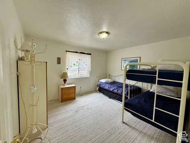 Carpeted bedroom
