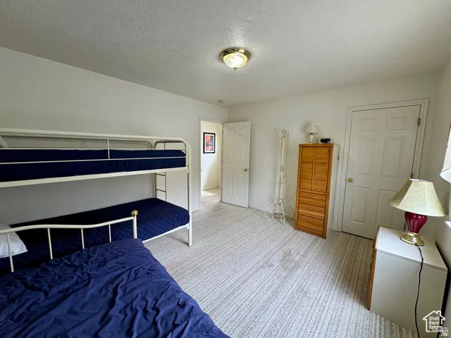 Carpeted bedroom