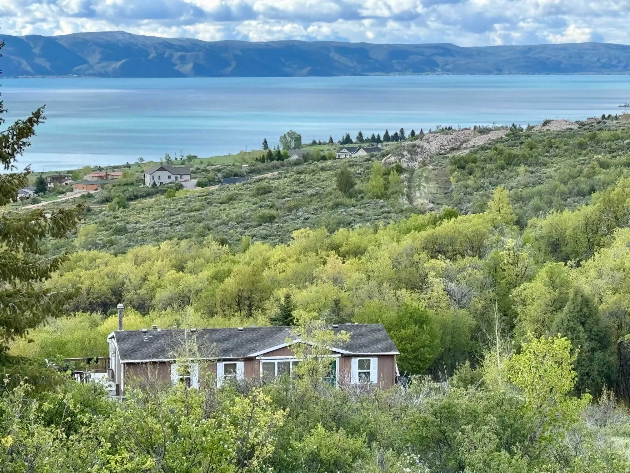 Aerial view of Bear Lake