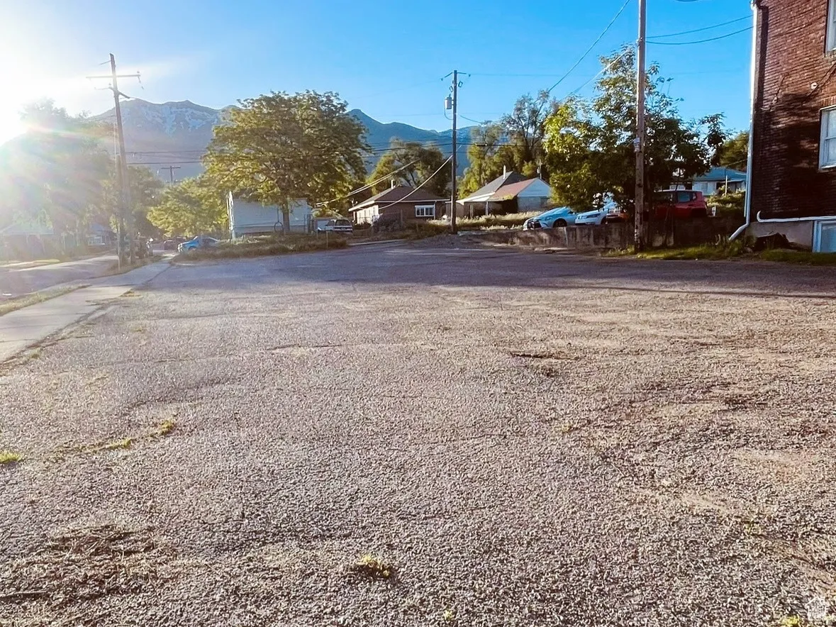 View of asphalt road with a mountain view
