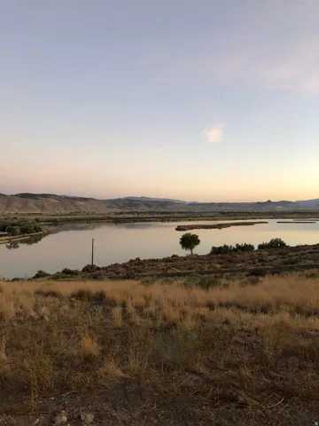 Water view featuring mountains