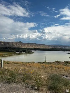 Water view featuring a mountain backdrop