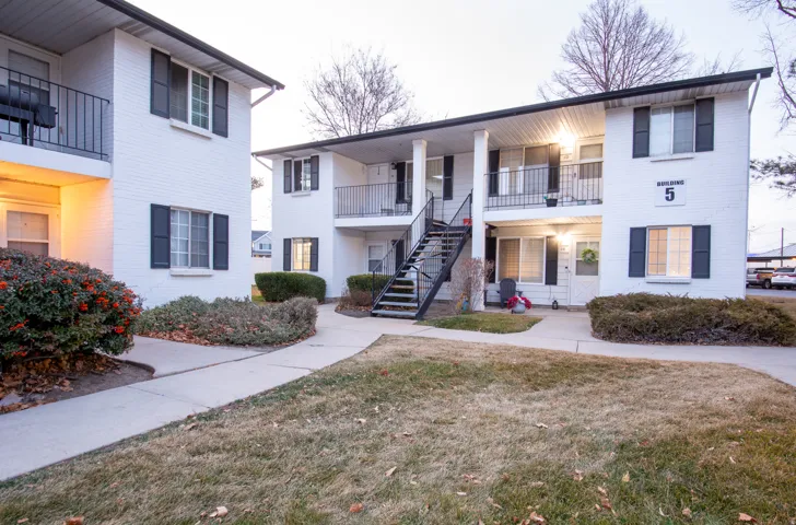 View of apartment building 5 in Coventry Manor Subdivision
