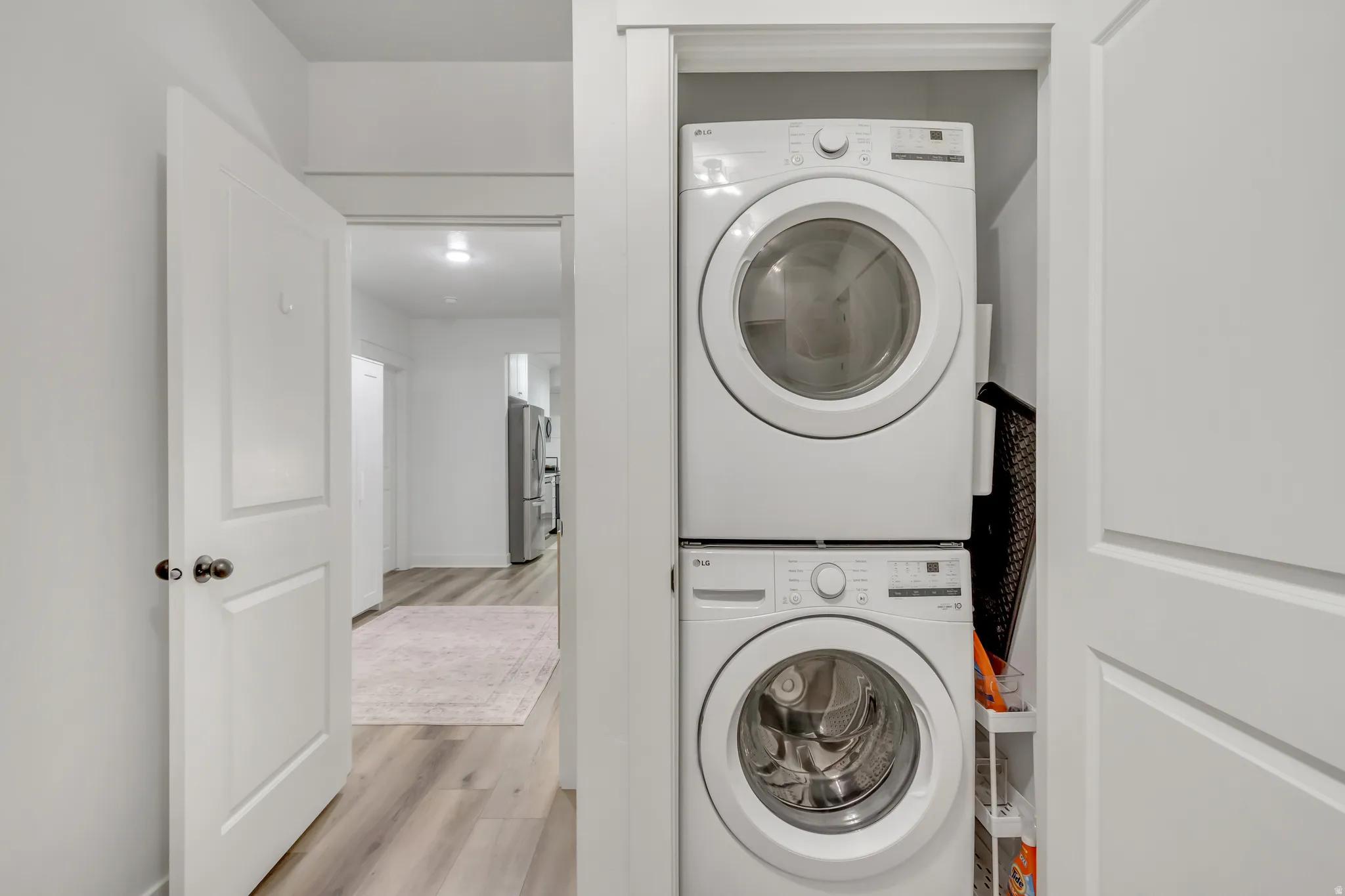 Basement Laundry and entry way.