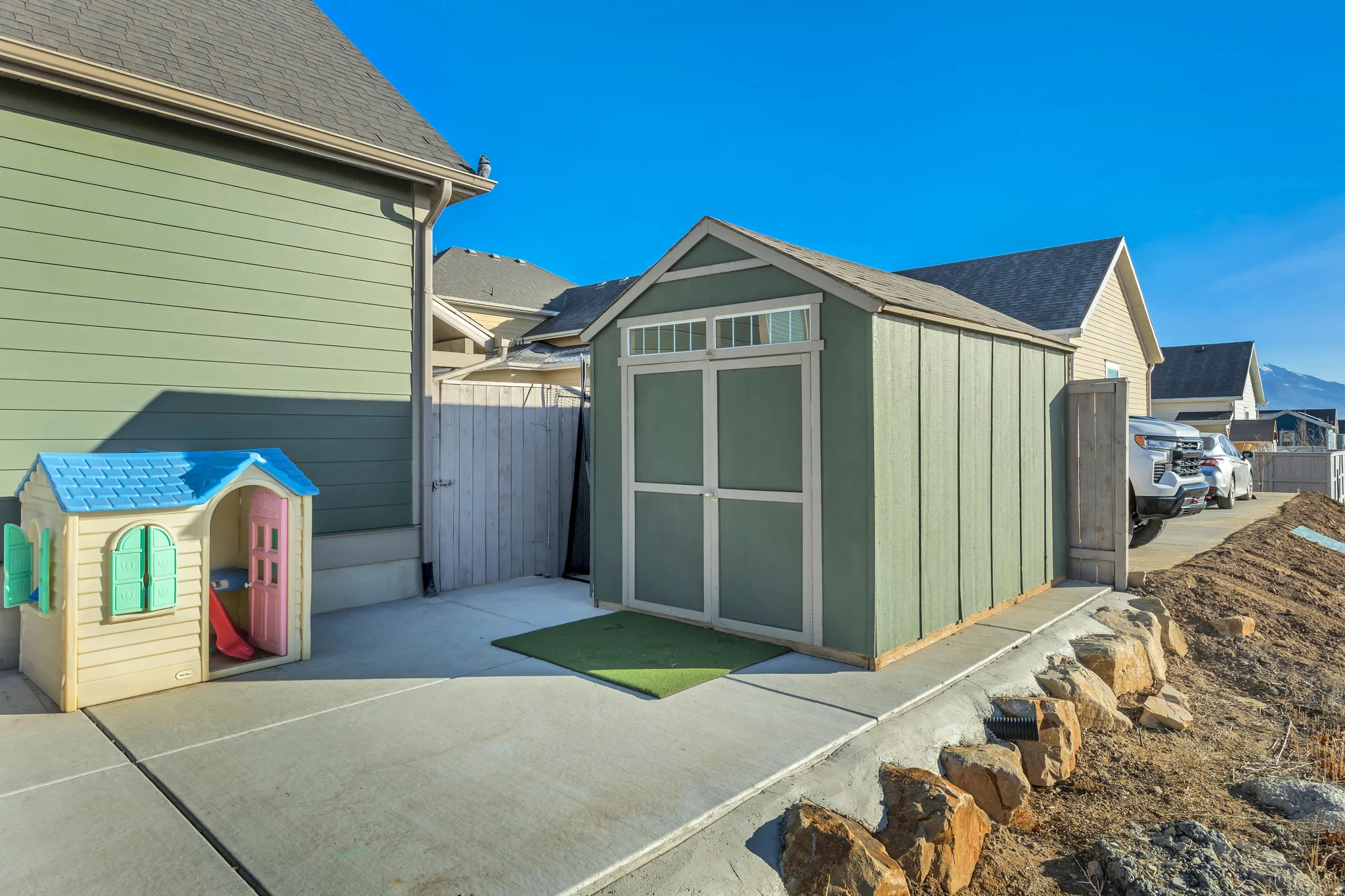 Storage Shed and RV Parking