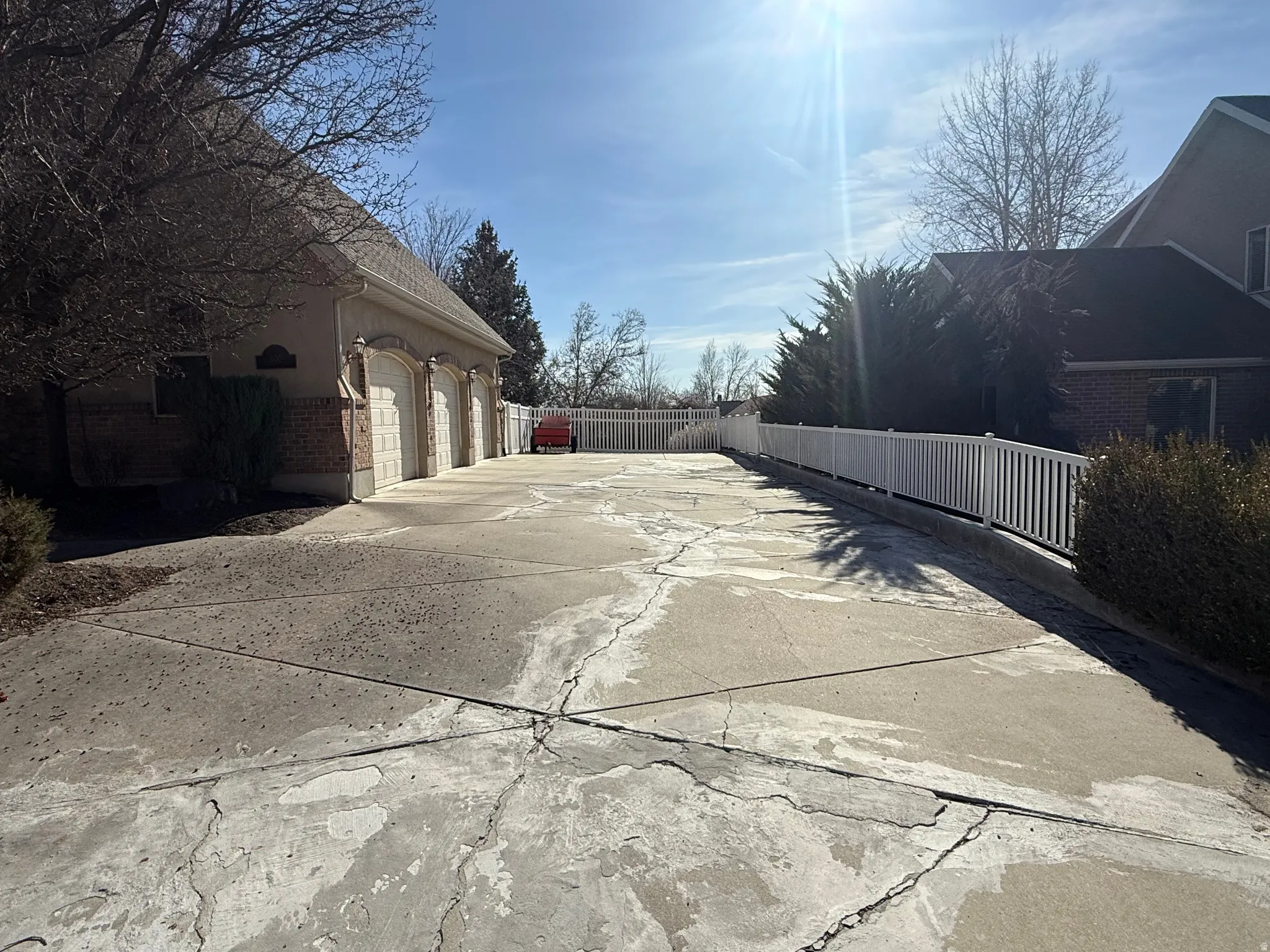 View of patio / terrace featuring driveway