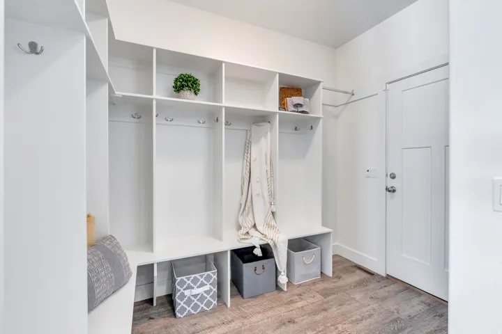 Mudroom featuring wood finished floors