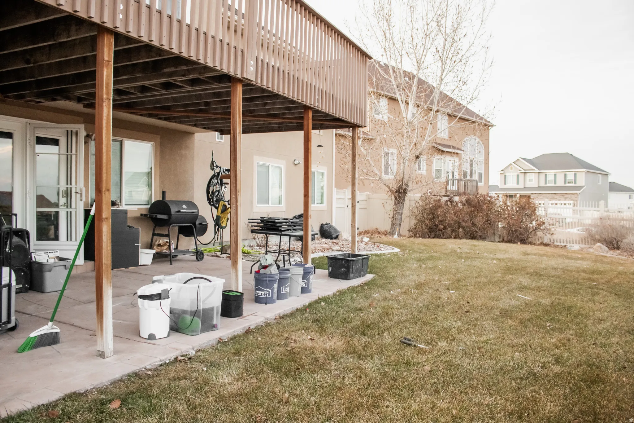 View of yard with a patio