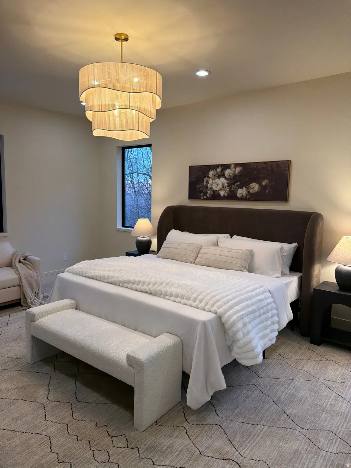 Bedroom featuring recessed lighting