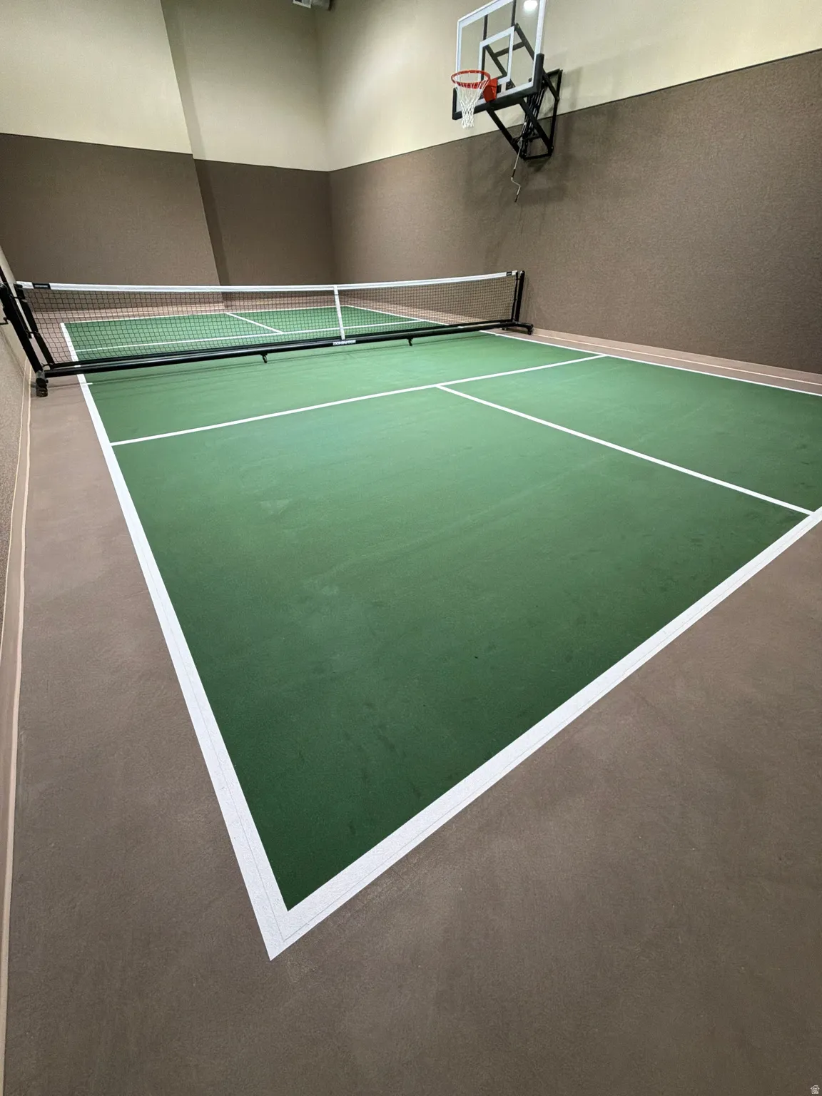 View of tennis court