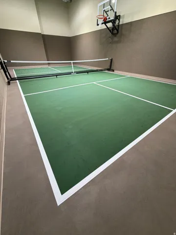 View of tennis court