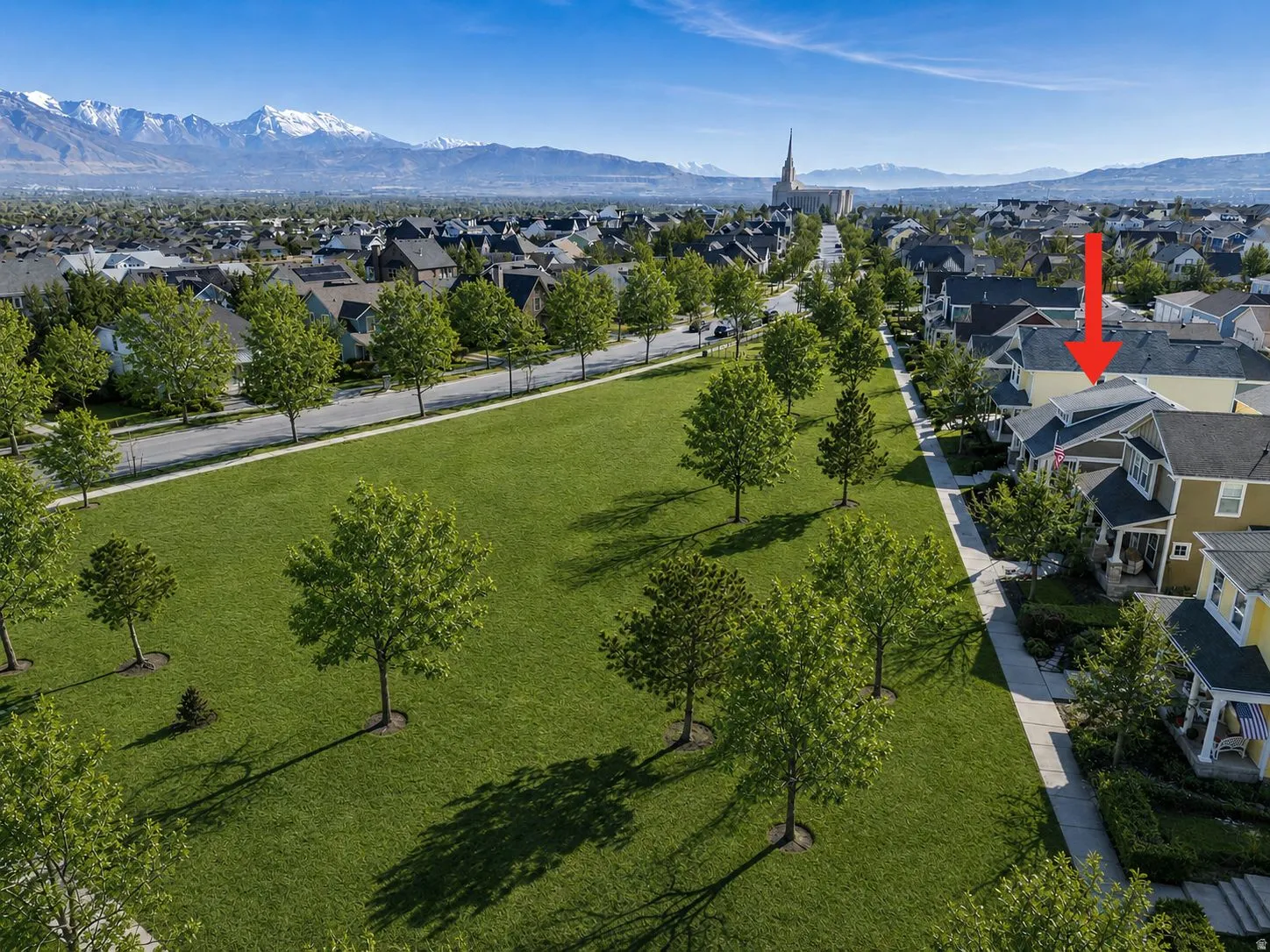 Enjoy a spacious neighborhood park right outside your door.