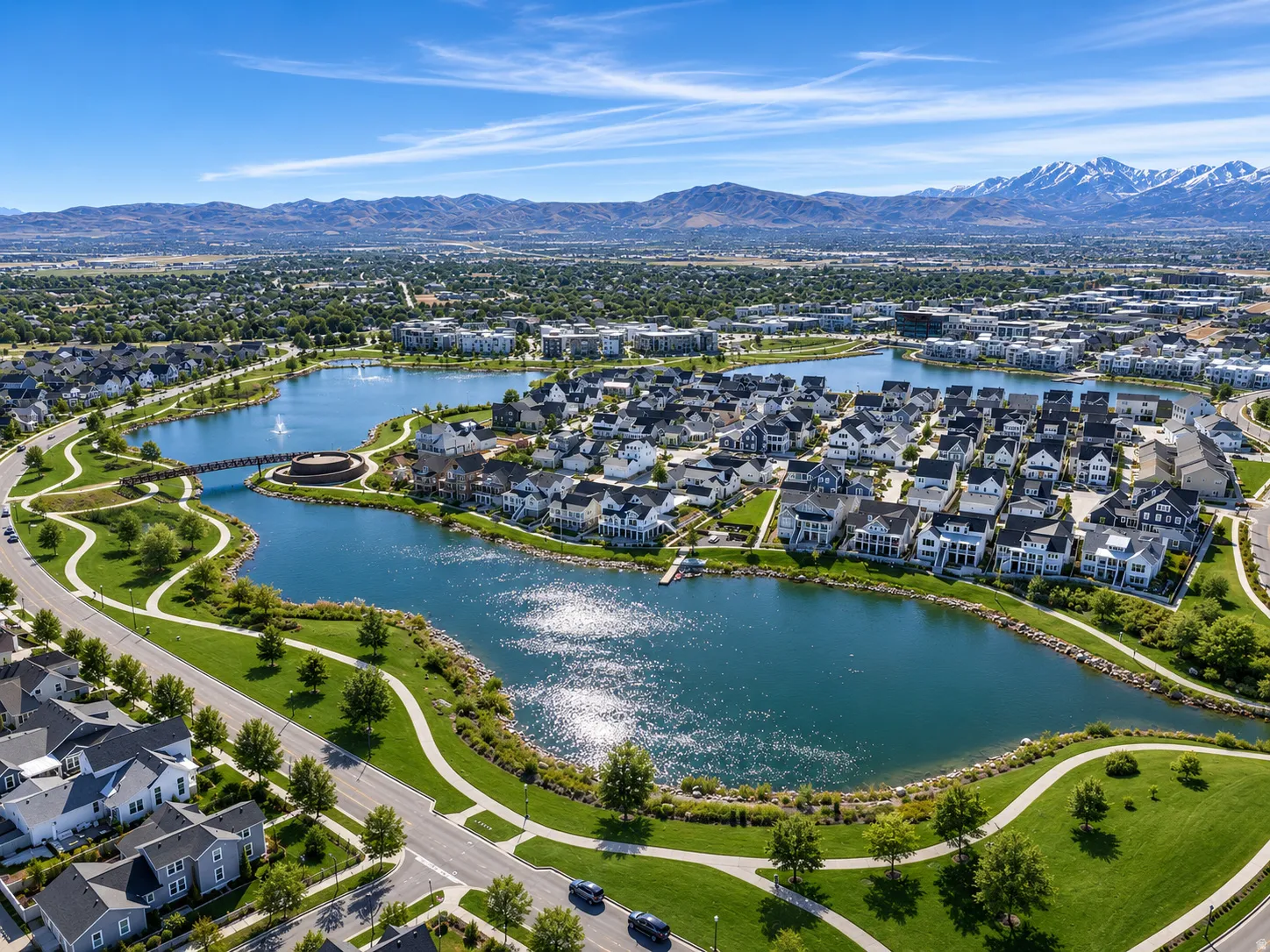 One of Daybreak's most beloved amenities, the lake offers stunning views, paddleboarding, kayaking, community events, and year-round recreation.