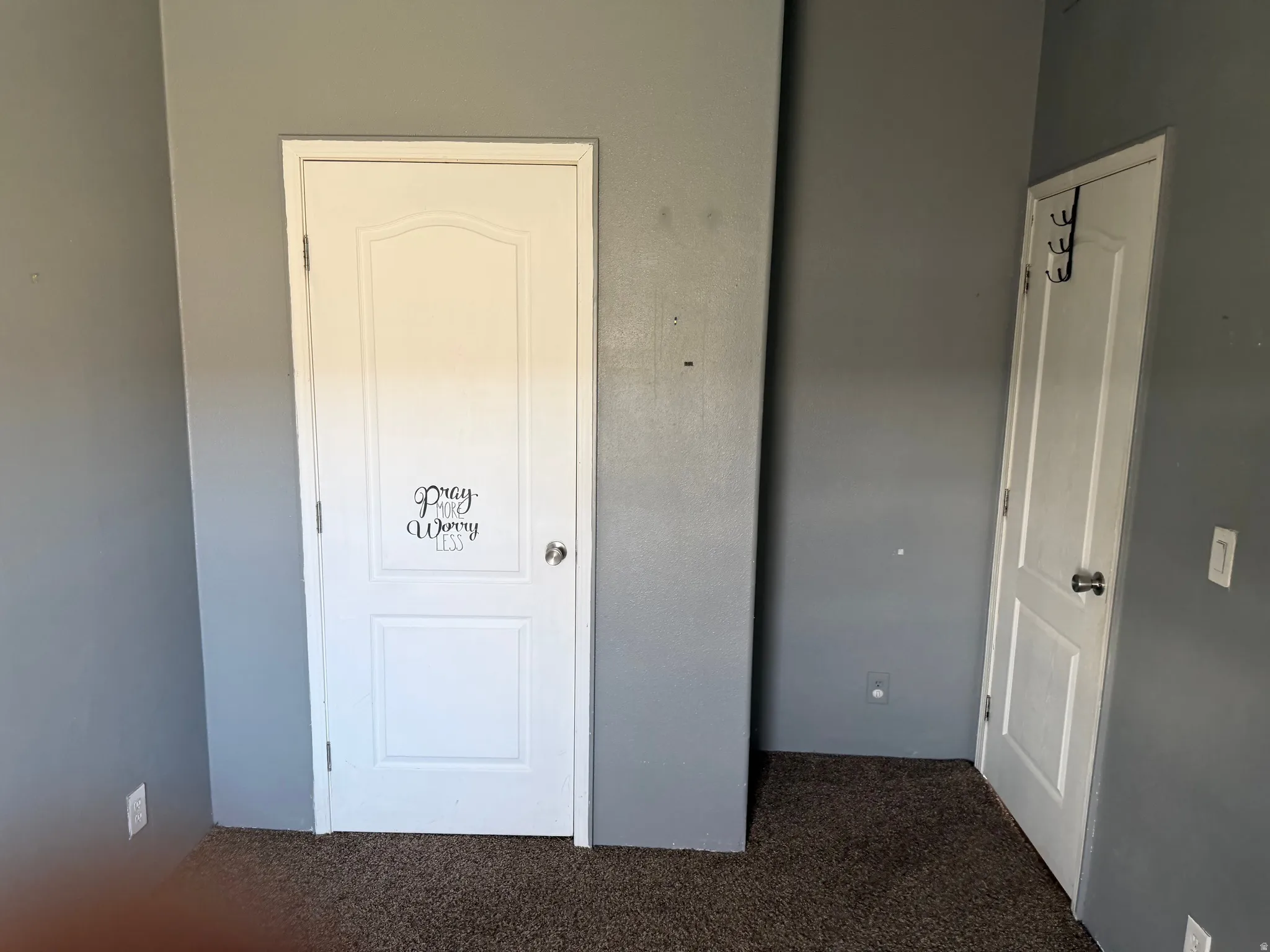 Unfurnished bedroom featuring carpet