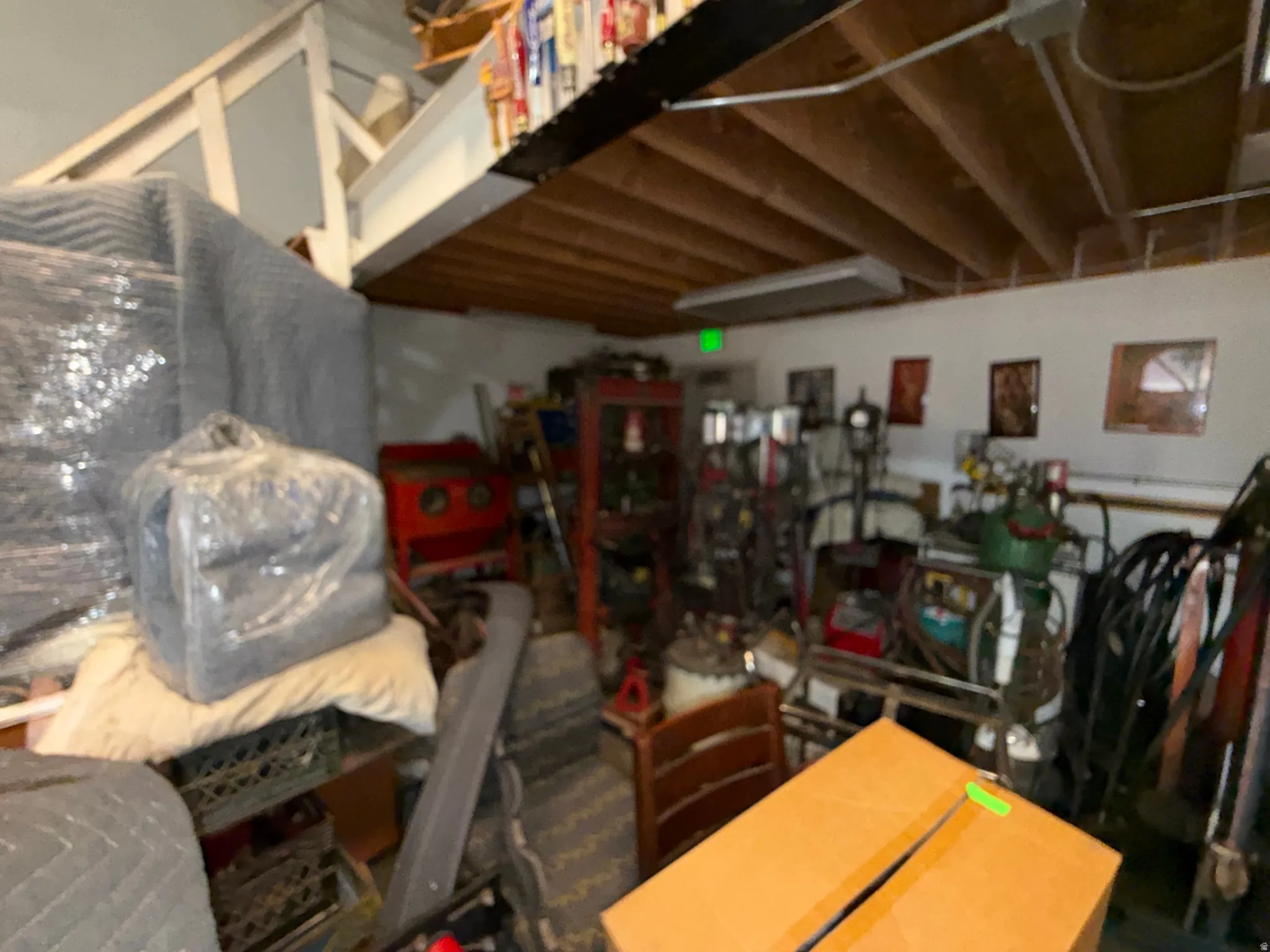 View of below grade area