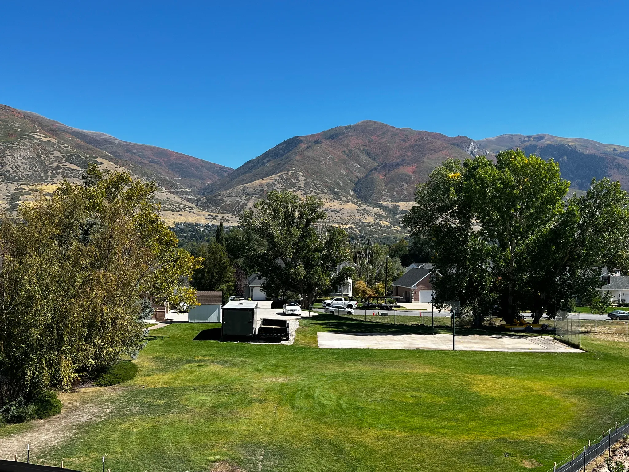 View of mountain background