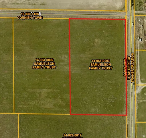 Map / location featuring property parcel outlined