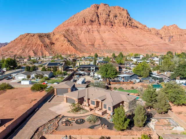 Mountain view featuring nearby suburban area