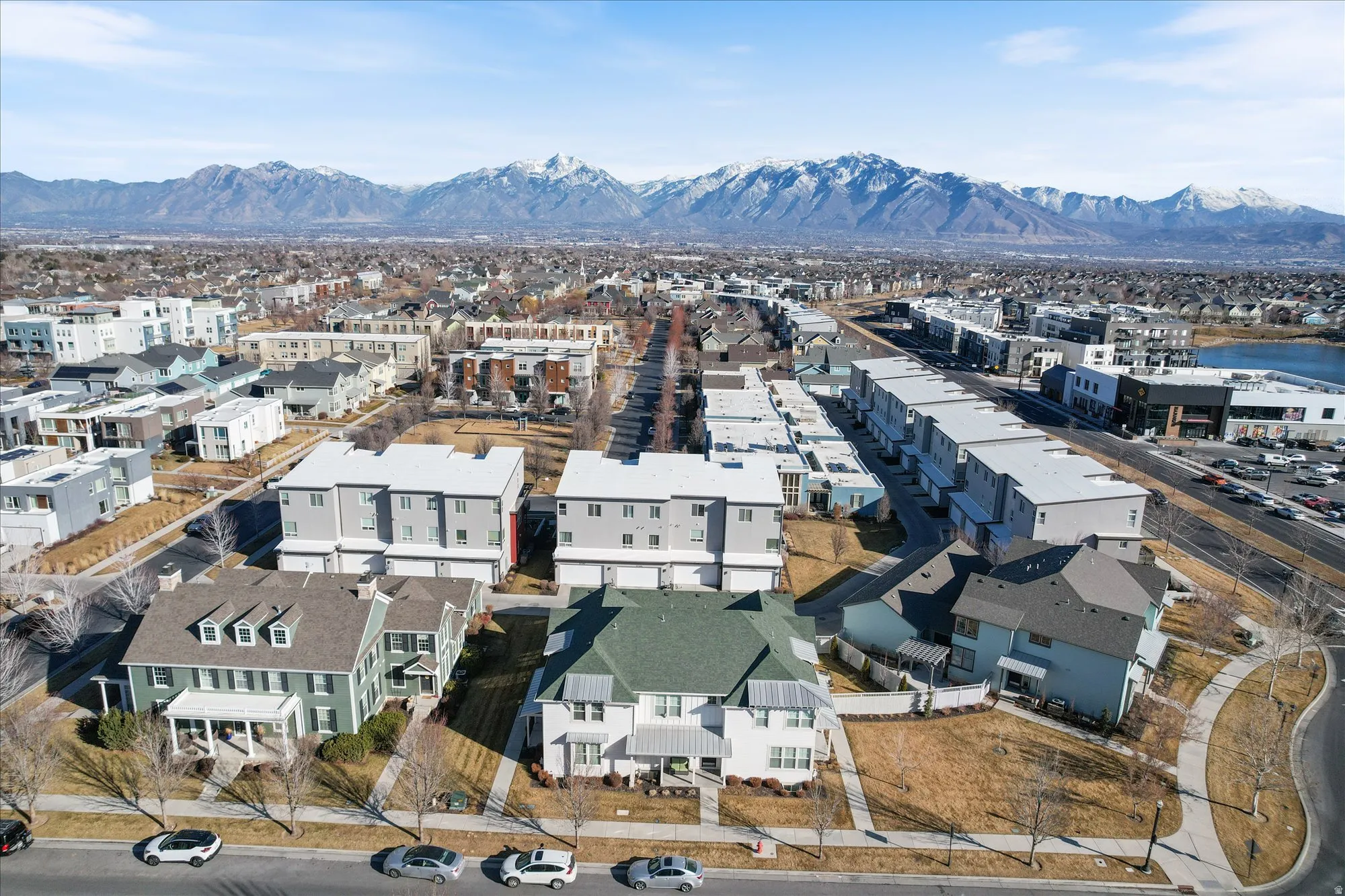 Bird's eye view of mountains