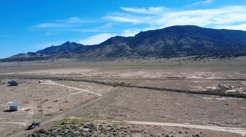 Mountain view with rural landscape and a desert landscape