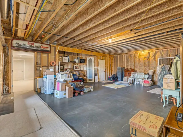 View of unfinished below grade area