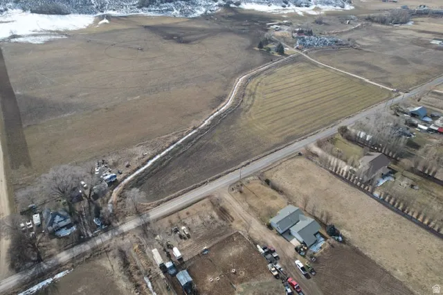Aerial view of property's location featuring rural landscape