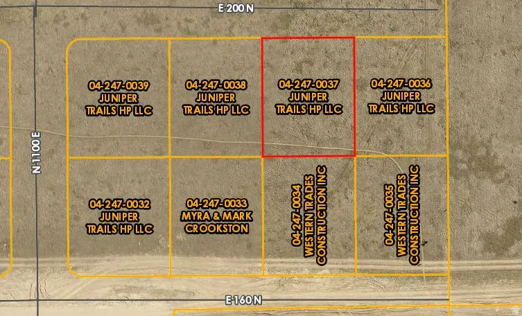 Map / location featuring property parcel outlined