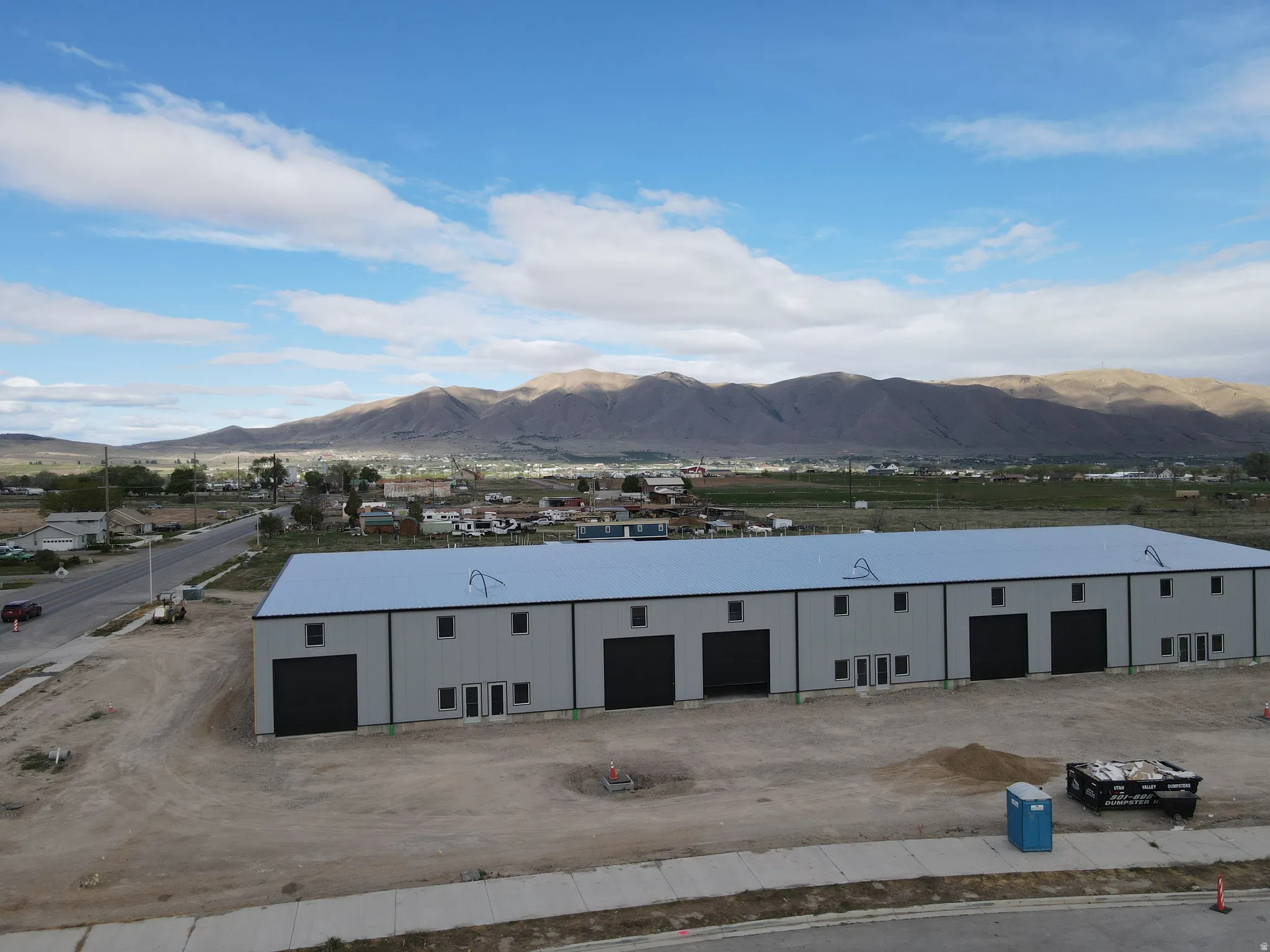 View of building exterior with a mountain view