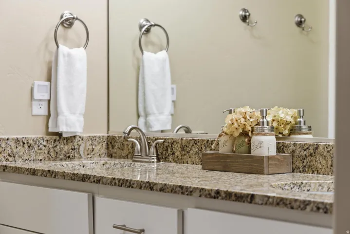 Bathroom featuring vanity