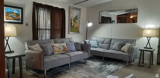 Living room of mobile home