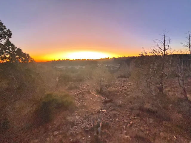Sunset over Bears Ears, view from parcel