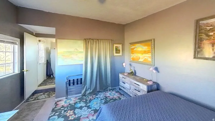 Bedroom inside bungalow home