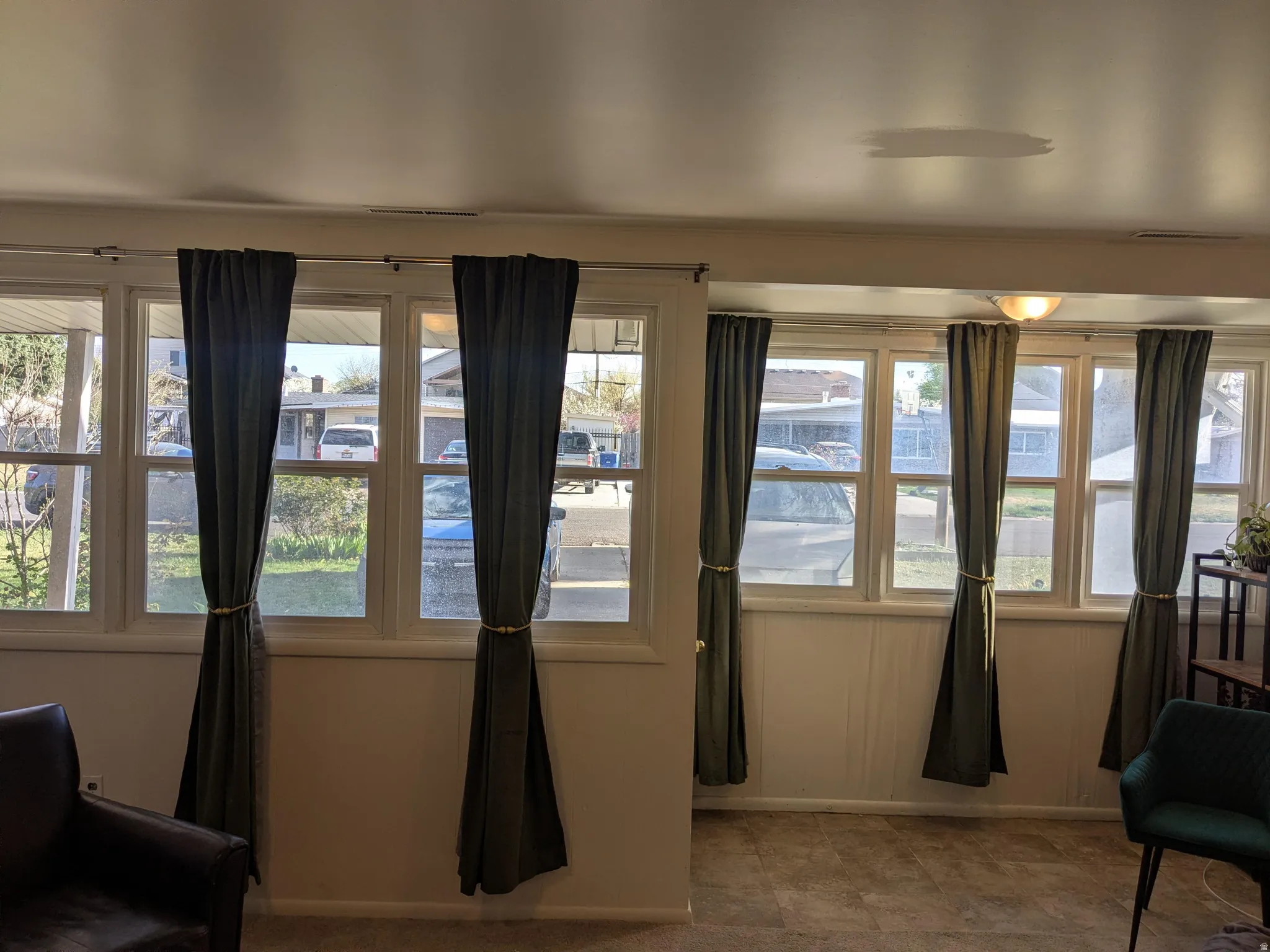 Living area with baseboards