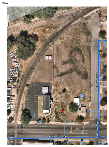 Aerial map of property and surrounding area