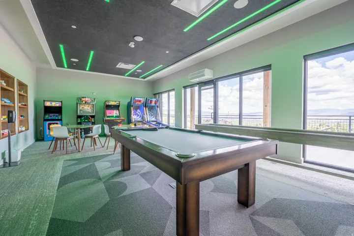 Game room featuring pool table