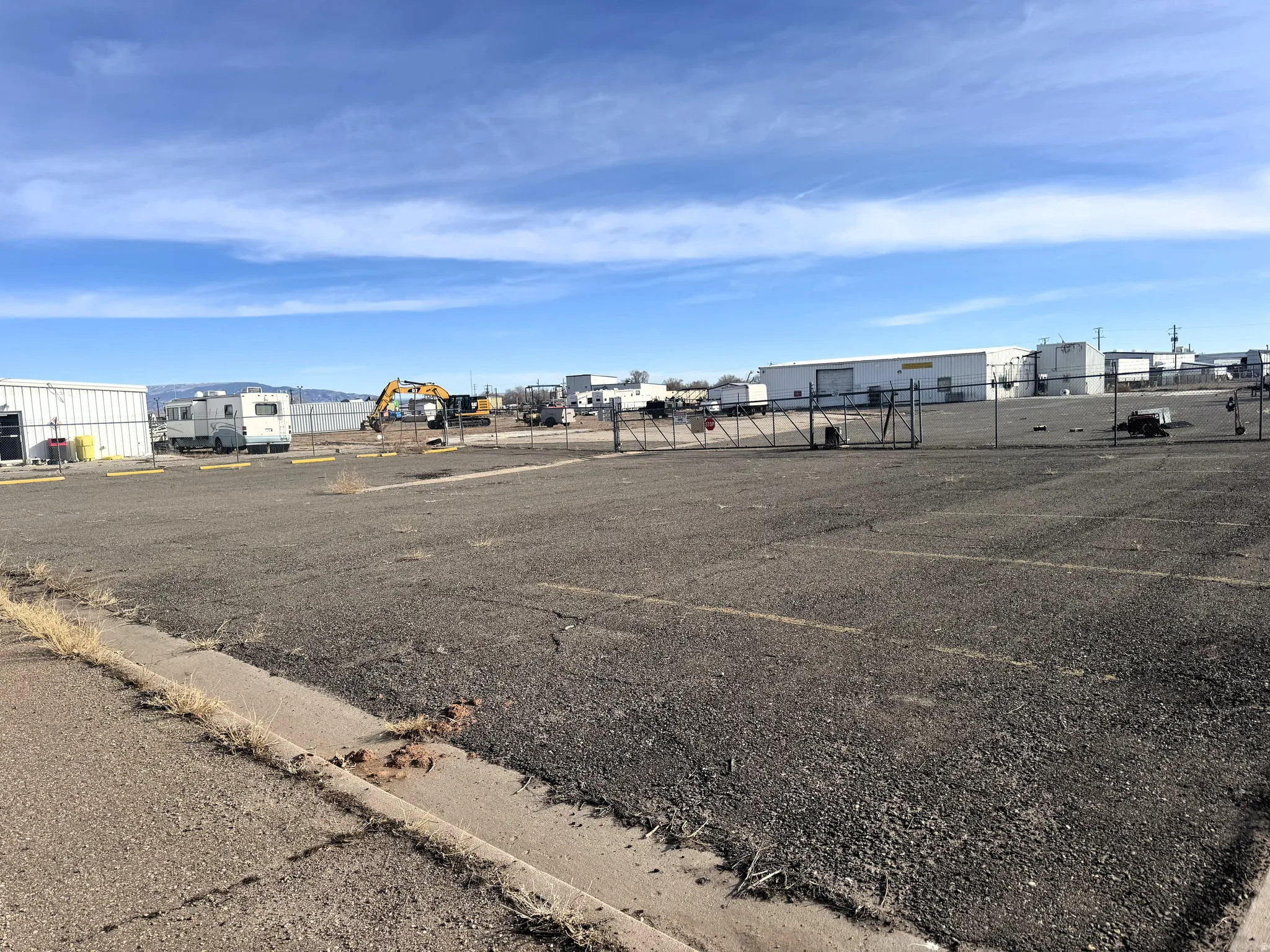 View of uncovered parking lot