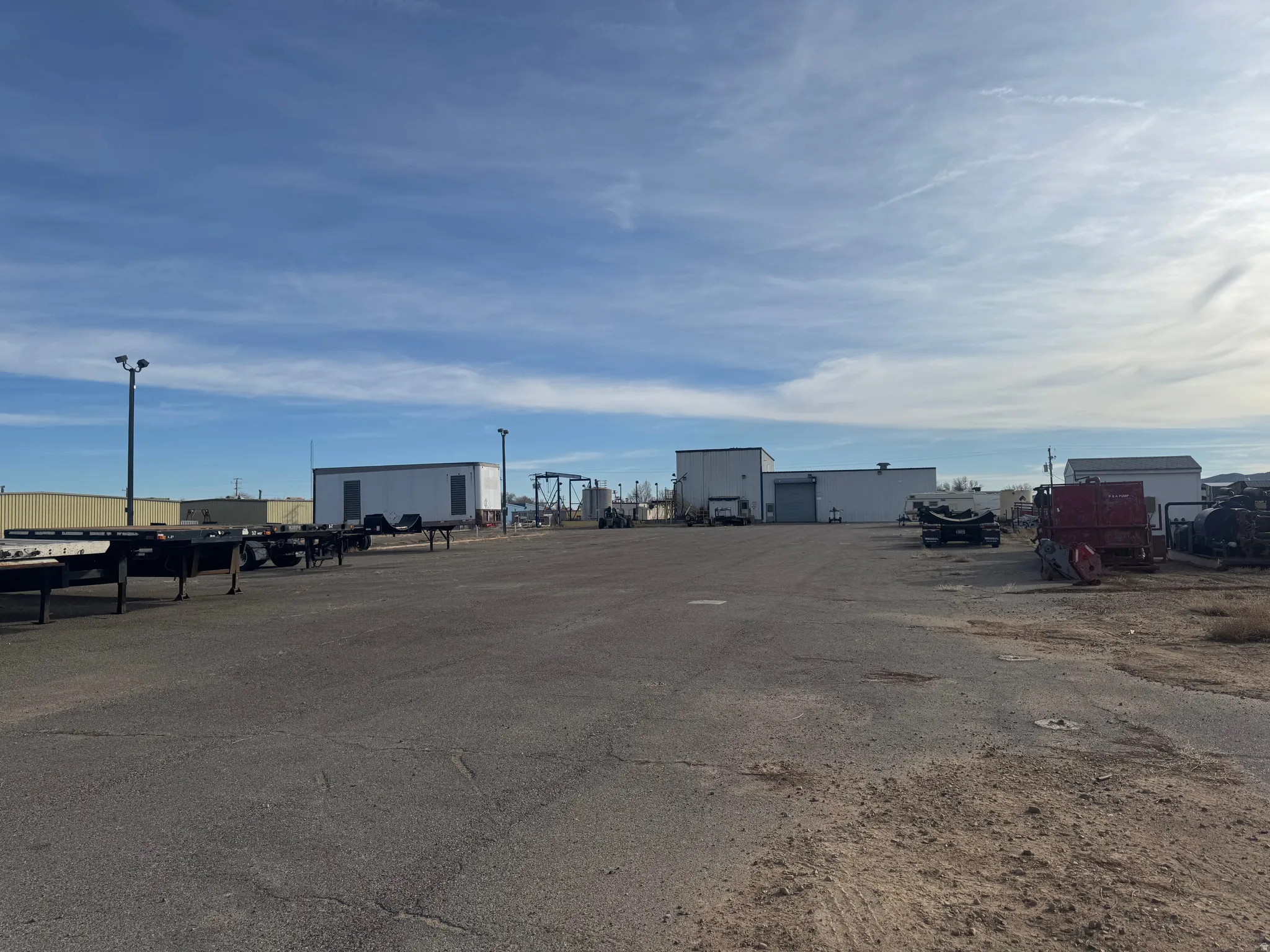 View of uncovered parking lot