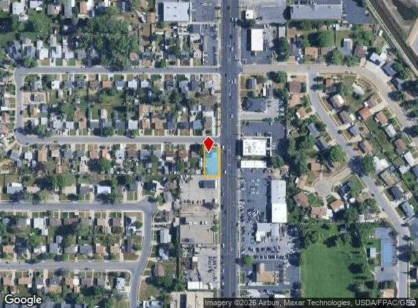 Aerial map of property and surrounding area