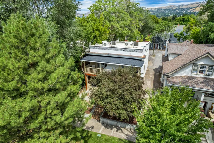 Bird's eye view from the front of property