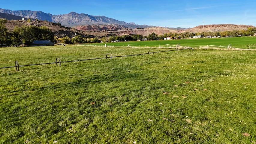View of mountain background with rural landscape