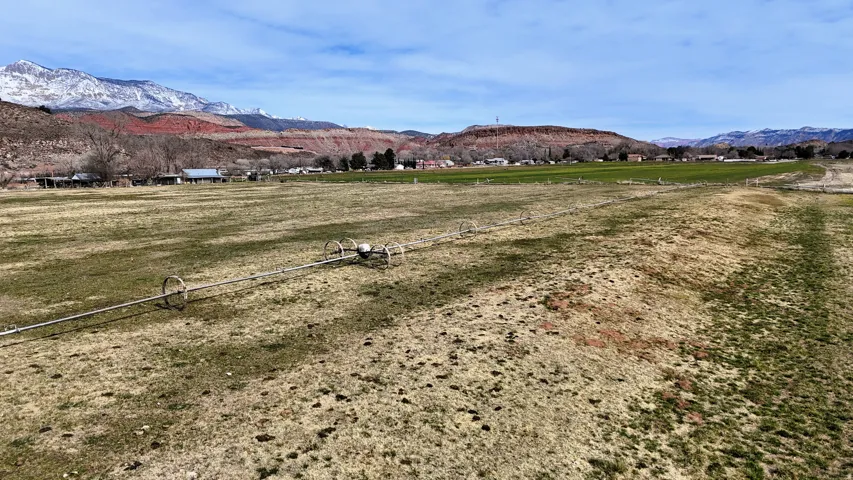 View of mountain background with rural landscape