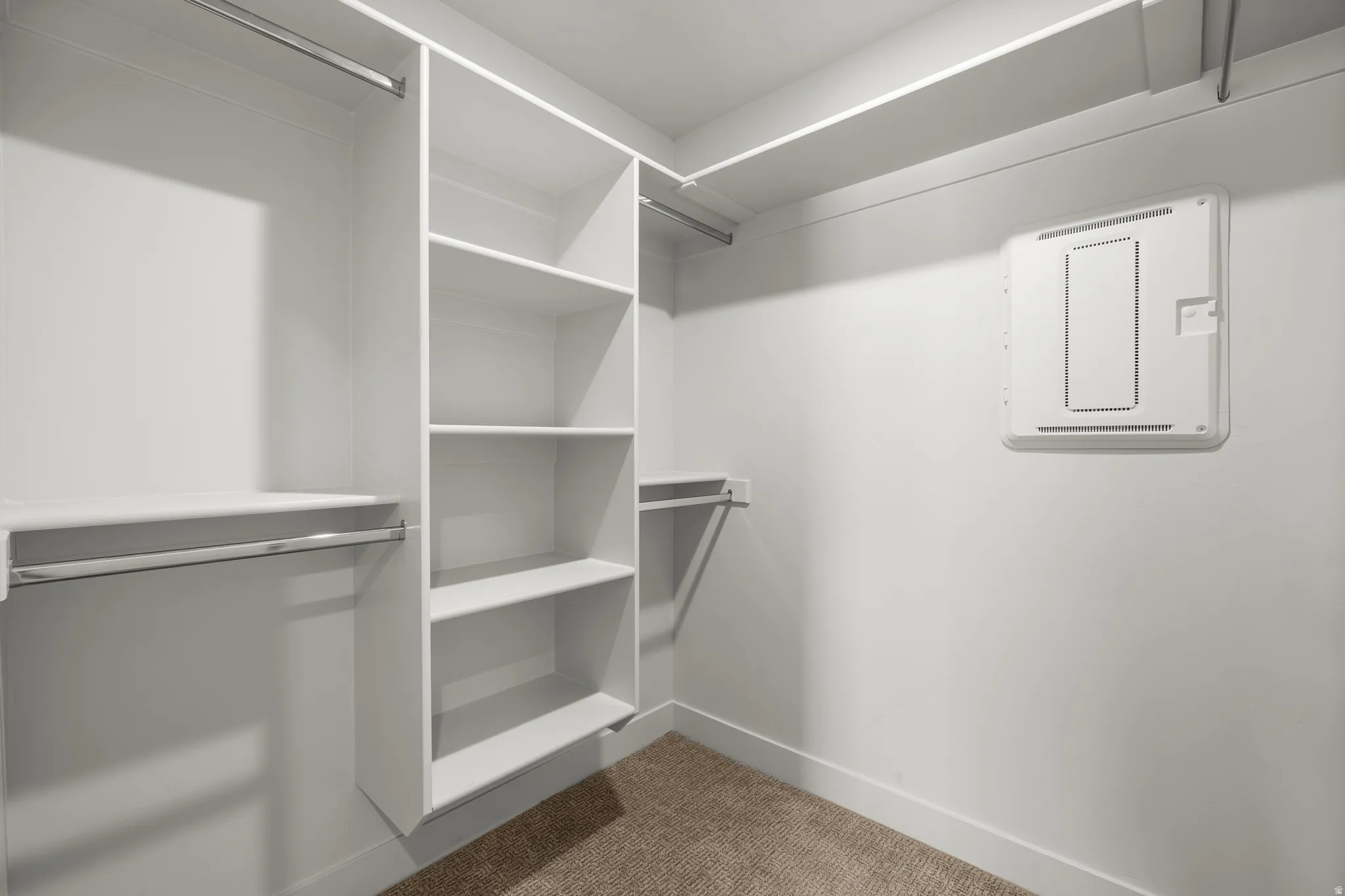 Walk in closet off primary bathroom