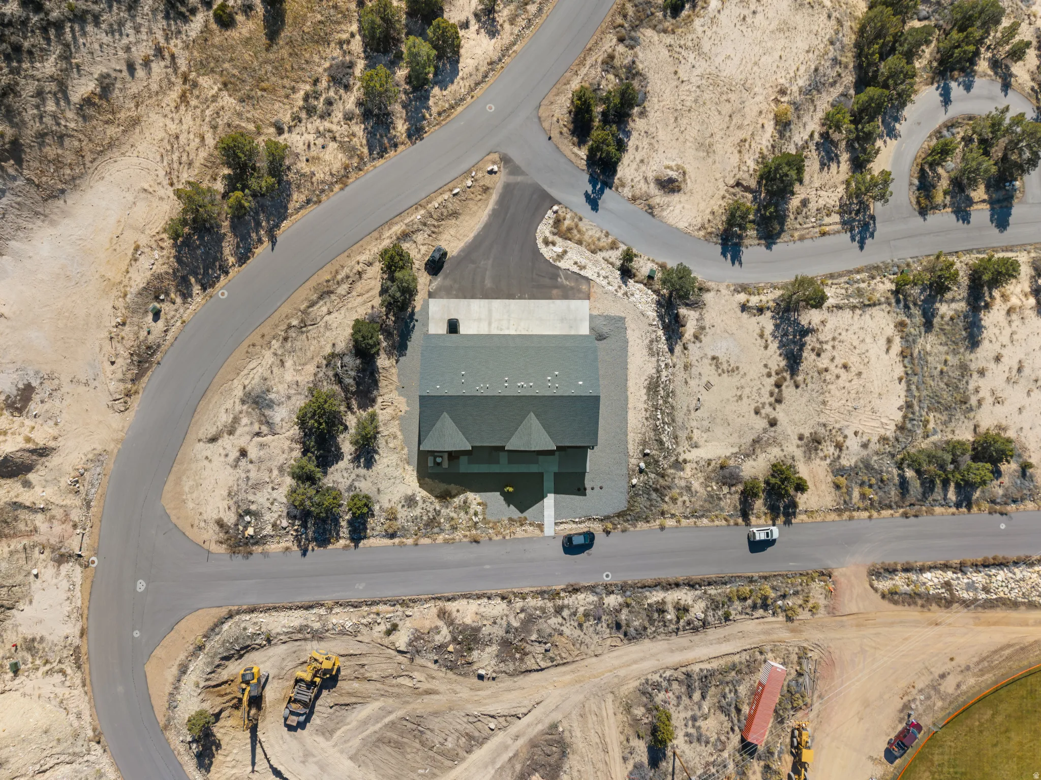 Aerial view of property's location with a desert landscape and rural landscape