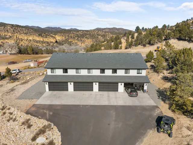 View of mountains and future town park across the street